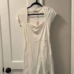 Athletic White Mini Dress